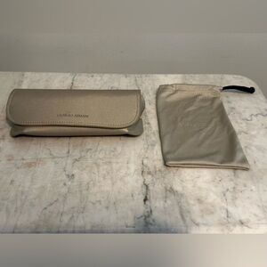 Giorgio Armani glasses case - light taupe